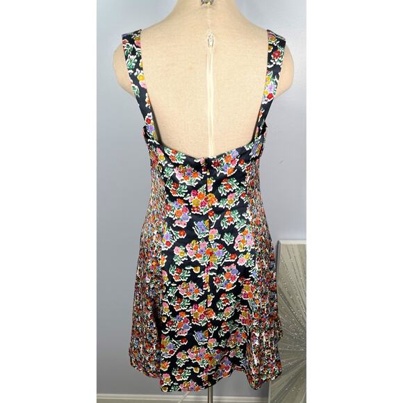 For Love & Lemons Brookes Floral Mini Dress Size Large - Picture 6 of 9